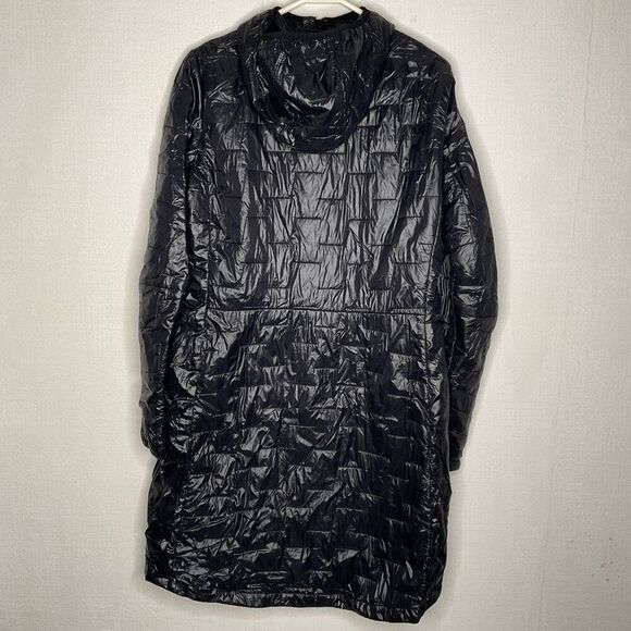 Helly Hansen Parka Womens Large Black Quilted‎ Insulated Hooded zip Puffer Coat - Picture 8 of 10